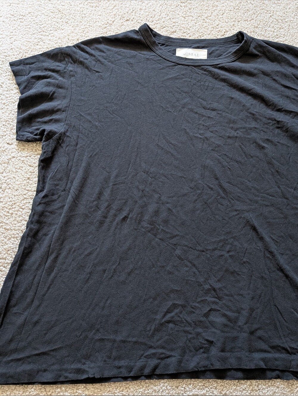 The GREAT. Black Women's Short Sleeve Tee, Size 3